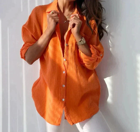 Emma - Elegante blusa de verano de manga larga para la mujer a la moda
