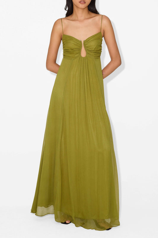 Elsa™ | Vestido largo con abertura en la espalda