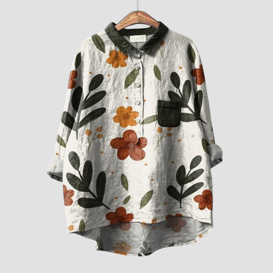 Ottavia | Camisa oversize con estampado floral vintage