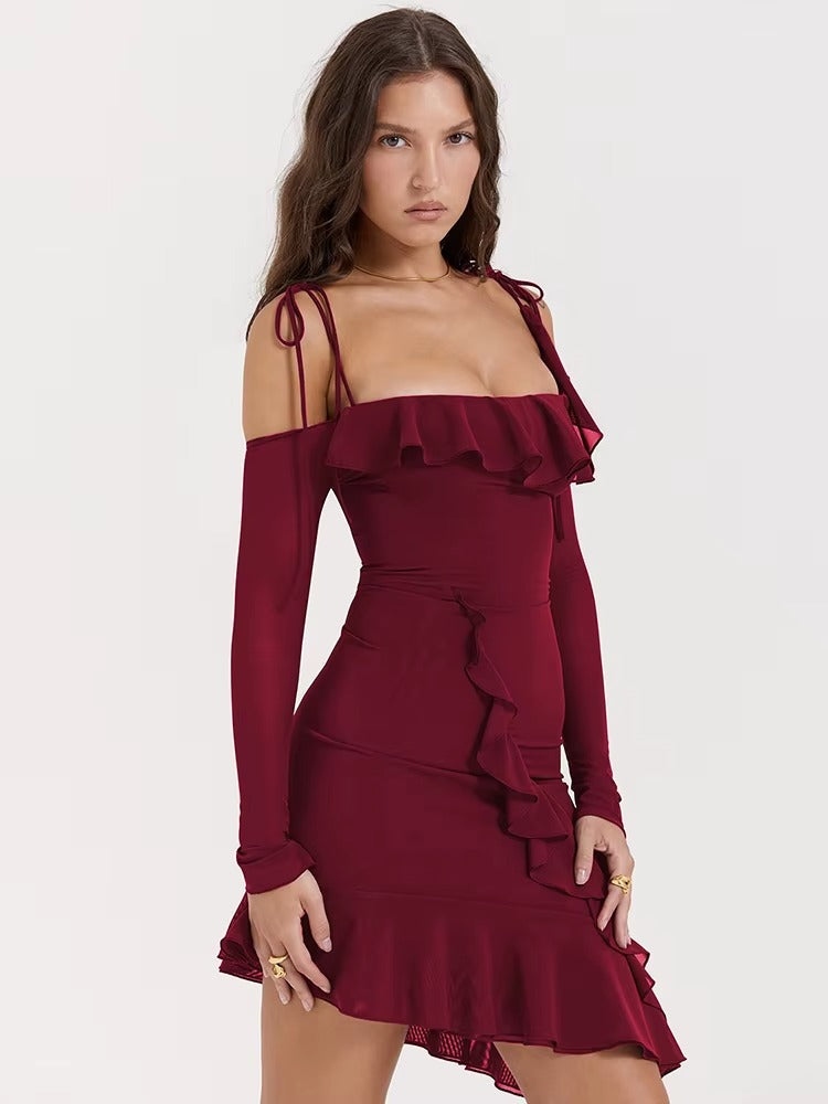 Naiara | Vestido Corto con Volantes