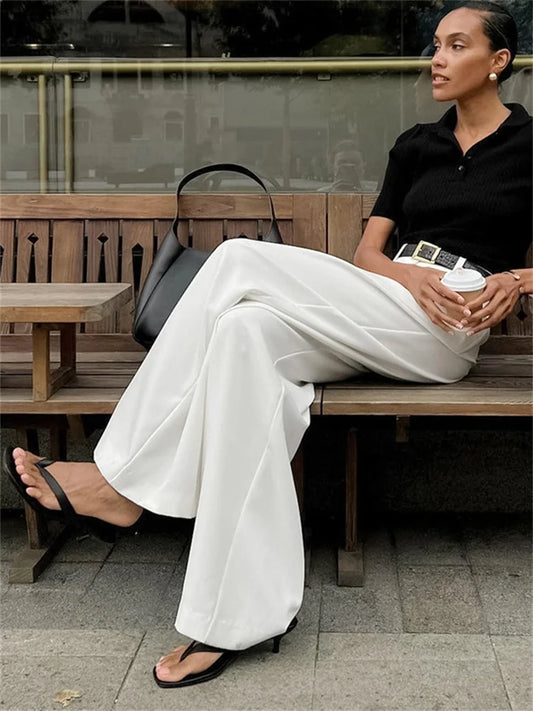 Olivia | Elegantes pantalones chinos blancos para cualquier ocasión