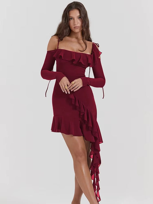 Naiara | Vestido Corto con Volantes