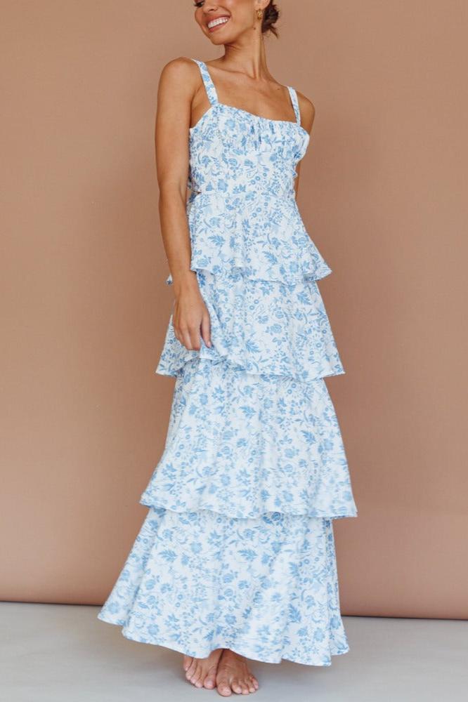 Flor de Loto | Vestido Largo estampado floral