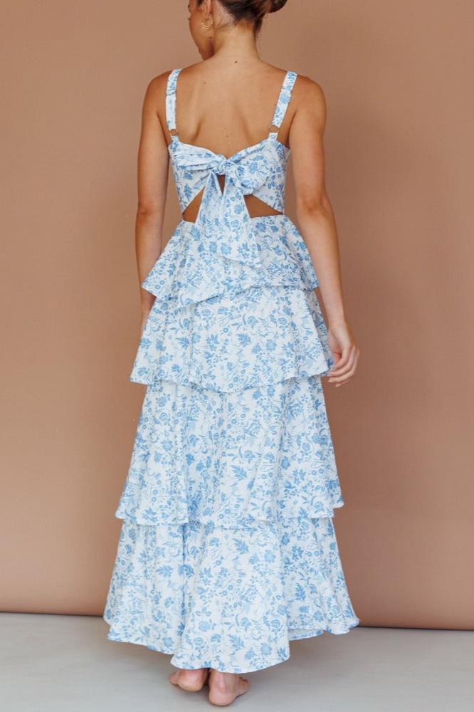 Flor de Loto | Vestido Largo estampado floral