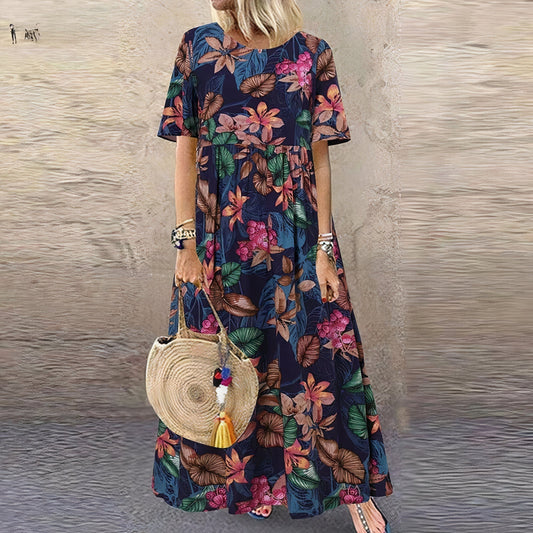 FLORA | Vestido Largo Floral Elegante y Vivaz