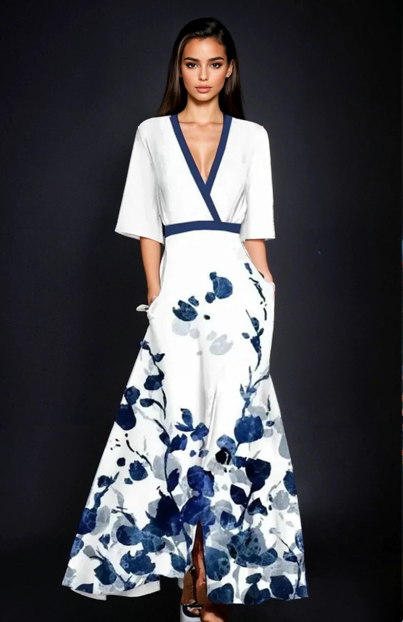 Vestido Carolina – Mangas Elegantes y Estilo