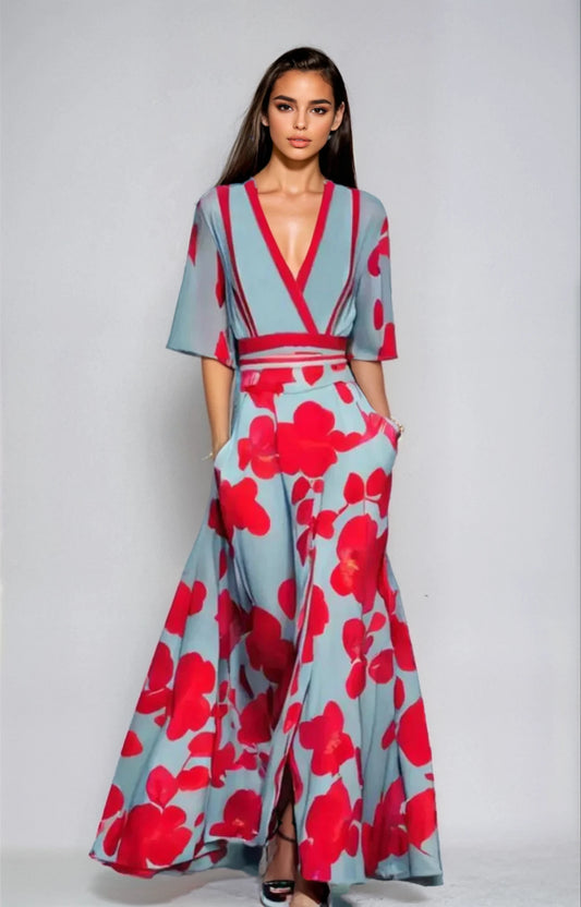 Vestido Carolina – Mangas Elegantes y Estilo
