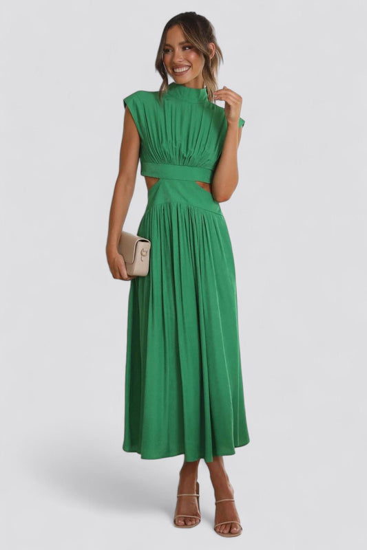 CINDI | Vestido midi plisado