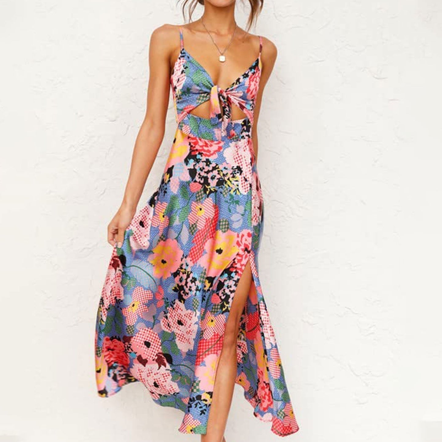 Bessy - Vestido Floral Sin Mangas