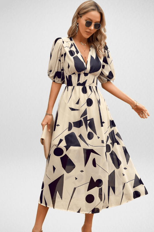ELENA | Vestido encantador con escote en V