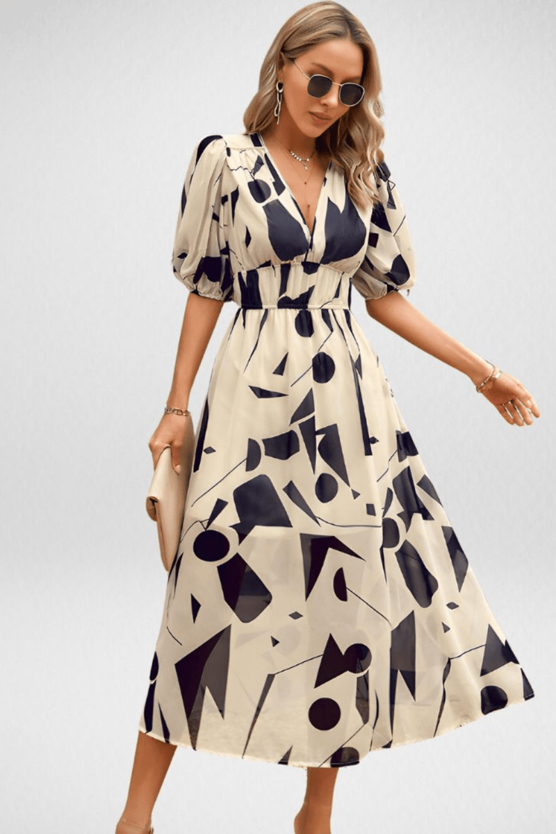 ELENA | Vestido encantador con escote en V