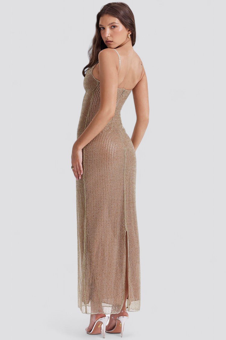 LINDSEY | Vestido de brillo elegante