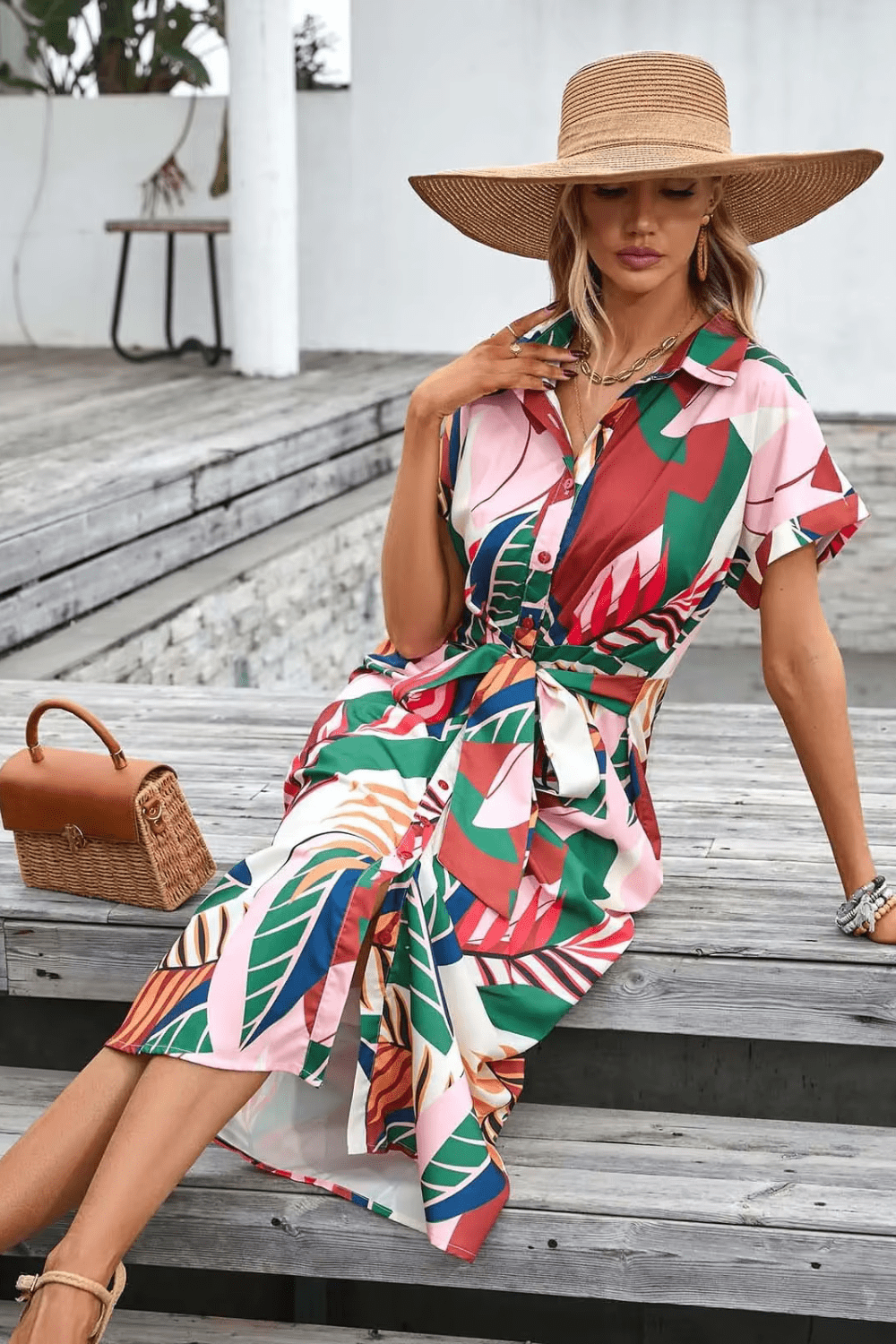 NORIELLE | Encantador vestido maxi con lazo divertido