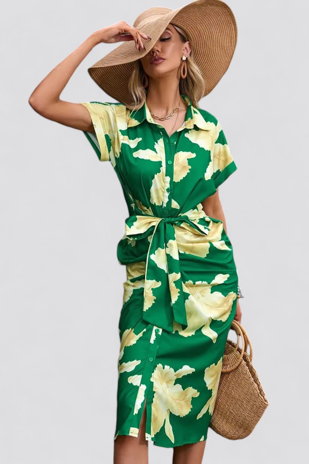 NORIELLE | Encantador vestido maxi con lazo divertido