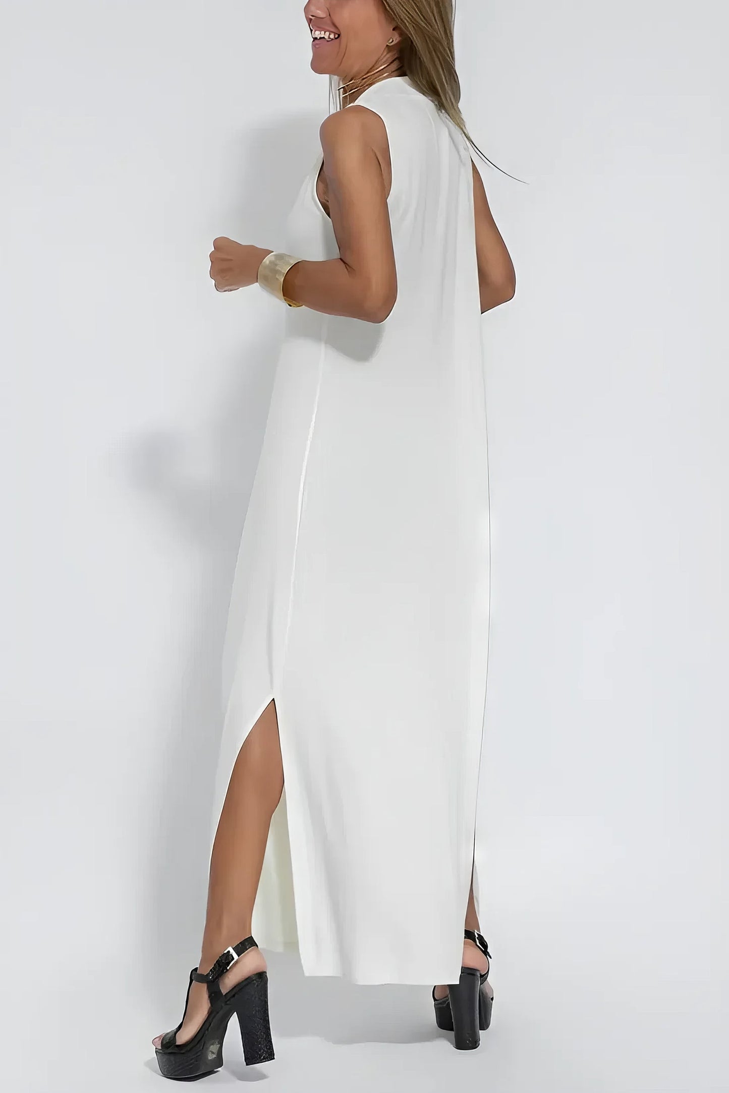 Bella - Vestido largo elegante + cárdigan a juego de regalo
