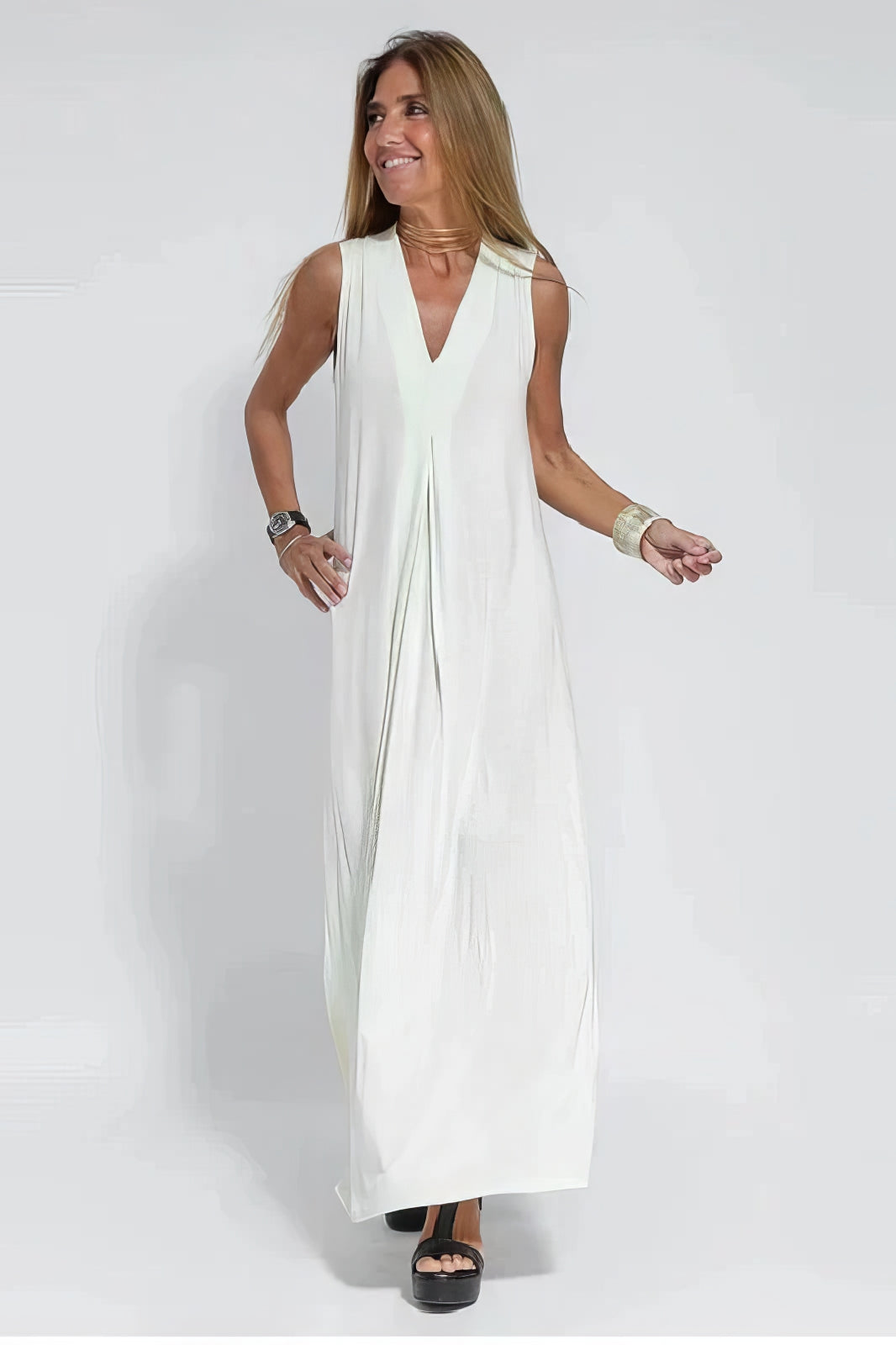 Bella - Vestido largo elegante + cárdigan a juego de regalo